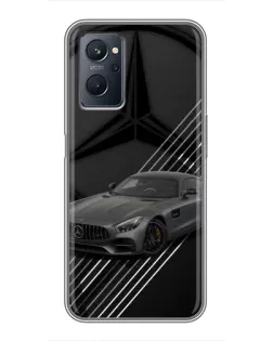 Чохол для Realme 9i з картинкою «Mercedes AMG — графіка»