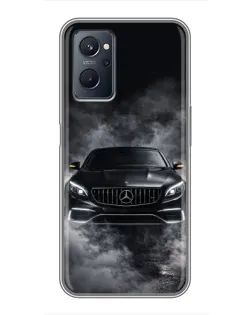 Чохол для Realme 9i з картинкою «Mercedes у диму»