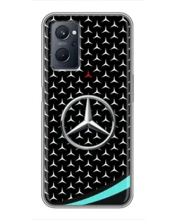 Чохол для Realme 9i з картинкою «Mercedes — бірюзовий акцент»