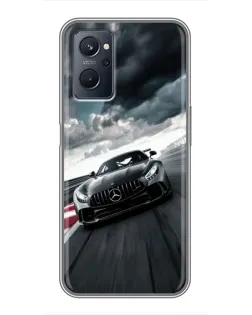 Чохол для Realme 9i з картинкою «Гоночний Mercedes AMG»