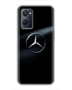 Чехол для Realme 9i с картинкой «Mercedes на металле»