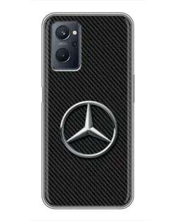 Чехол для Realme 9i с картинкой «Карбоновый Mercedes стиль»