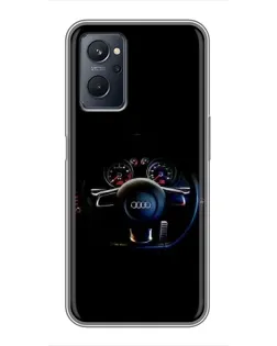 Чохол для Realme 9i з картинкою «Салон Audi — кермо»