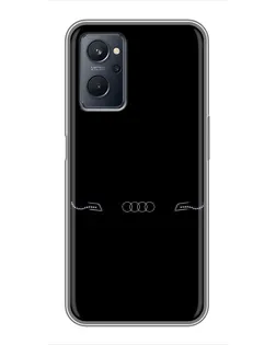 Чохол для Realme 9i з картинкою «Audi — світловий підпис»