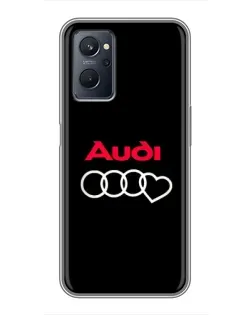Чохол для Realme 9i з картинкою «Логотип Audi Heart»