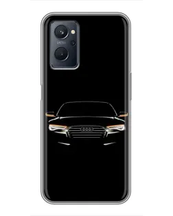 Чохол для Realme 9i з картинкою «Audi — нічний контур»