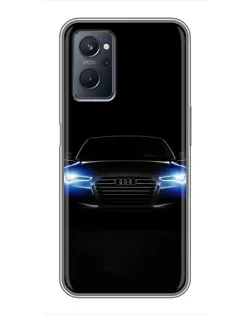 Чохол для Realme 9i з картинкою «Audi в неоні»