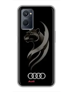 Чохол для Realme 9i з картинкою «Графіка — пантера та Audi»