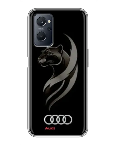 Чохол для Realme 9i з картинкою «Графіка — пантера та Audi» Чохол для Realme 9i з картинкою «Графіка — пантера та Audi»