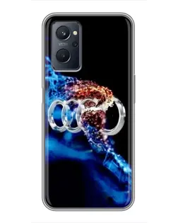 Чохол для Realme 9i з картинкою «Енергія лого Audi»