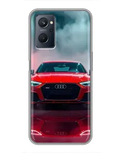 Чохол для Realme 9i з картинкою «Audi RS — червоний стиль»