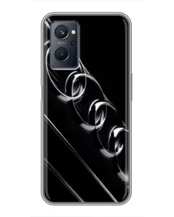 Чохол для Realme 9i з картинкою «Audi — абстрактні кільця»
