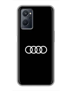 Чохол для Realme 9i з картинкою «Audi White Logo»