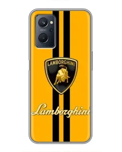 Чохол для Realme 9i з картинкою «Lamborghini Stripe жовтий»