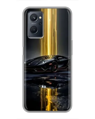 Чехол для Realme 9i с картинкой «Ночной Lamborghini драйв»
