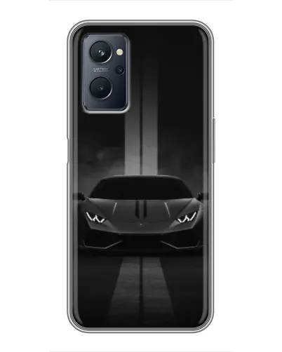 Чехол для Realme 9i с картинкой «Lamborghini симметрия дорог»