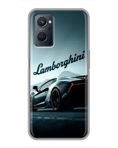 Чехол для Realme 9i с картинкой «Классическая надпись Lamborghini»