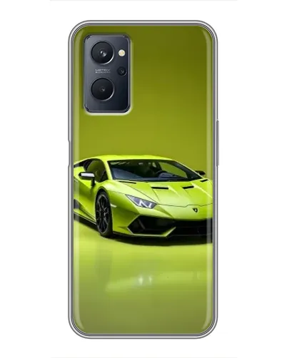 Чехол для Realme 9i с картинкой «Салатовый Lamborghini Huracan»