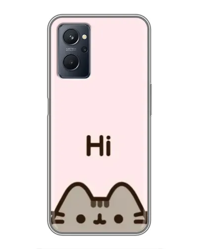 Чехол для Realme 9i с картинкой «Пушин говорит Hi» Чехол для Realme 9i с картинкой «Пушин говорит Hi»