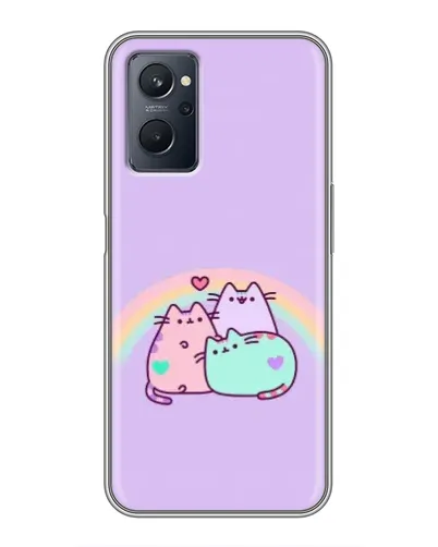 Чехол для Realme 9i с картинкой «Радужные Пушины» Чехол для Realme 9i с картинкой «Радужные Пушины»