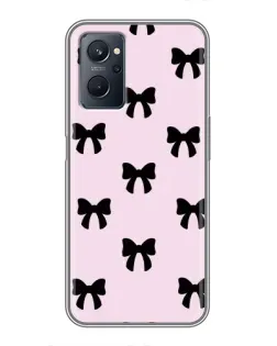 Чохол для Realme 9i з картинкою «Чорні банти Coquette»