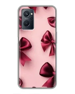 Чохол для Realme 9i з картинкою «Бордовий атлас»