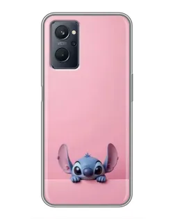 Чехол для Realme 9i с картинкой «Stitch выглядывает» Чехол для Realme 9i с картинкой «Stitch выглядывает»