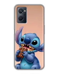 Чехол для Realme 9i с картинкой «Стич ест шоколад» Чехол для Realme 9i с картинкой «Стич ест шоколад»