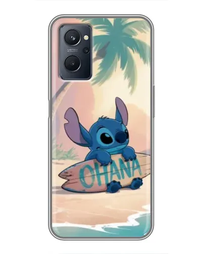 Чехол для Realme 9i с картинкой «Стич на серфе»