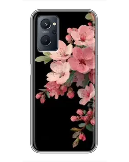 Чехол для Realme 9i с картинкой «Розовая ветка сакуры»