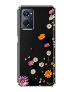 Чехол для Realme 9i с картинкой «Цветочная композиция»