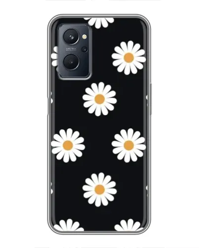 Чехол для Realme 9i с картинкой «Ромашки на черном» Чехол для Realme 9i с картинкой «Ромашки на черном»