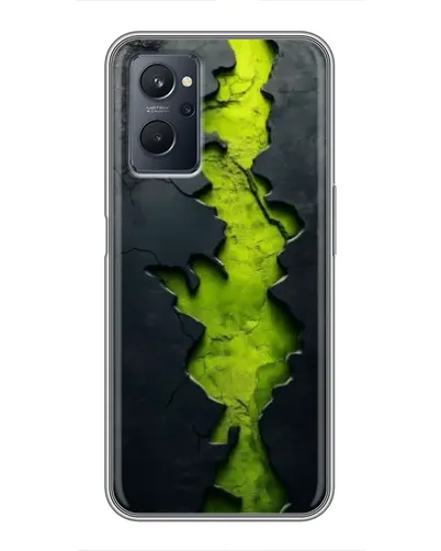 Чохол для Realme 9i з картинкою «Салатовий розлом скелі»