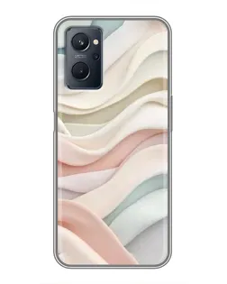 Чохол для Realme 9i з картинкою «Пастельні ніжні хвилі»