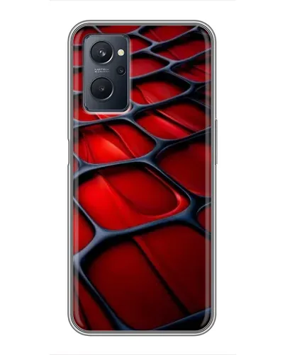 Чохол для Realme 9i з картинкою «Червона глянцева сітка»