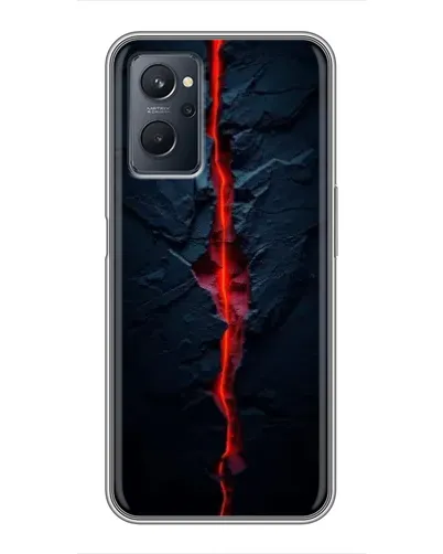 Чохол для Realme 9i з картинкою «Червона лавова тріщина»