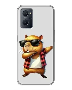 Чохол для Realme 9i з картинкою «Капібара репер даб»
