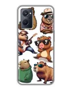 Чохол для Realme 9i з картинкою «Круті капібари музиканти»