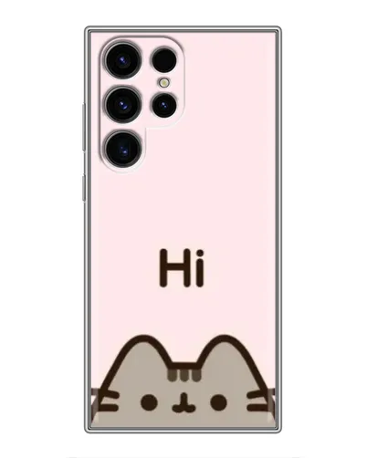 Чехол для Realme C100 5G с картинкой «Пушин говорит Hi»