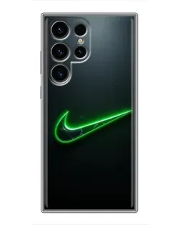 Чохол для Realme C100 з картинкою «Неоновий контур Nike»