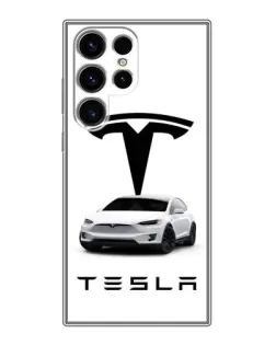 Чохол для Realme C100 з картинкою «Tesla White Style»