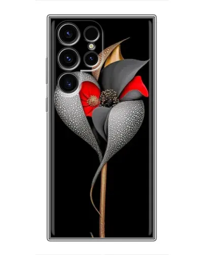 Чехол для Realme C100 с картинкой «Серебряный фантазийный цветок» Чехол для Realme C100 с картинкой «Серебряный фантазийный цветок»