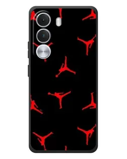 Чехол для Realme C100i с картинкой «Jordan Red Pattern» Чехол для Realme C100i с картинкой «Jordan Red Pattern»