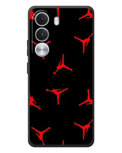 Чехол для Realme C100i с картинкой «Jordan Red Pattern»
