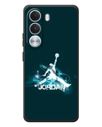 Чехол для Realme C100i с картинкой «Jordan Blue Fire»