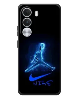 Чехол для Realme C100i с картинкой «Jordan Neon Blue»