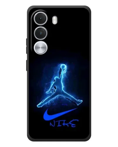Чехол для Realme C100i с картинкой «Jordan Neon Blue»