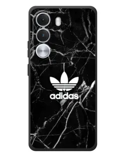 Чехол для Realme C100i с картинкой «Белый мрамор Adidas»
