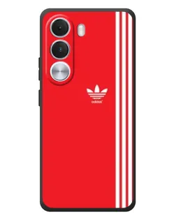 Чехол для Realme C100i с картинкой «Красный минимализм Adidas»