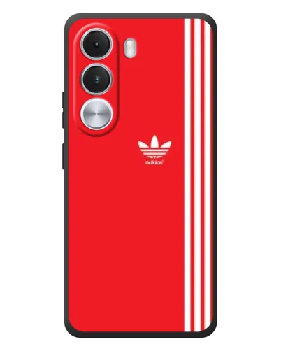 Чехол для Realme C100i с картинкой «Красный минимализм Adidas»